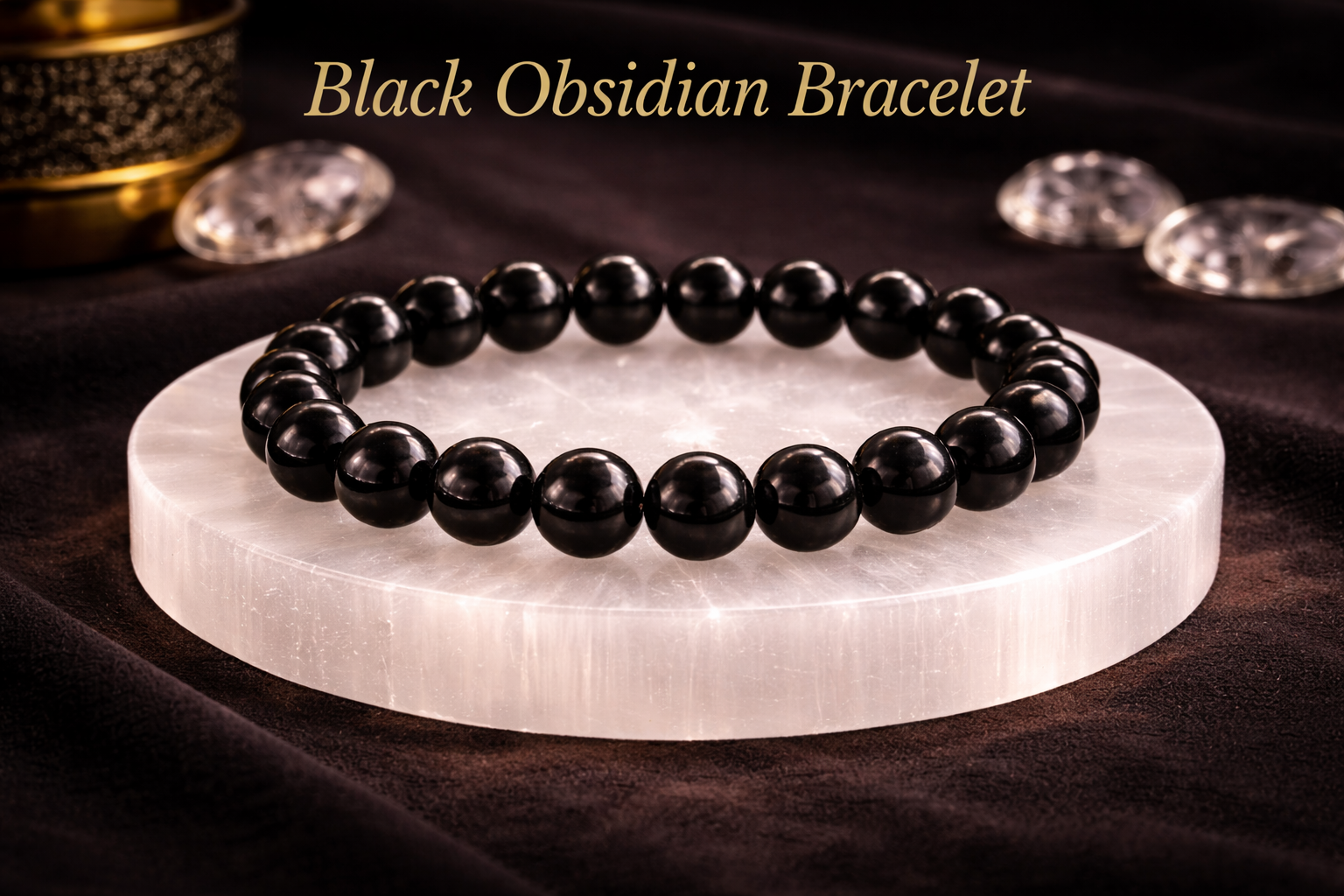 The govind: Black Obsidian Bracelet 