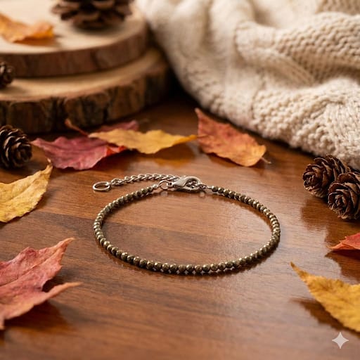 The Govind: Raw Pyrite Anklets 