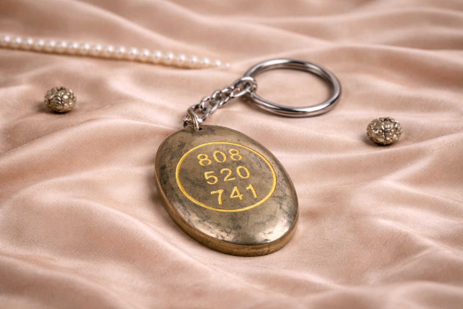 The Govind: Pyrite zubisymbole keychain